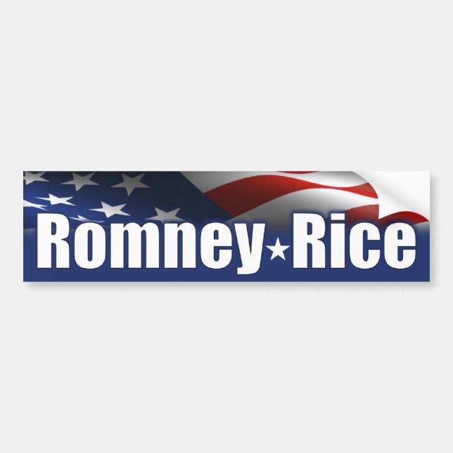 Romney Rice 2012 Bumper Sticker (Front)