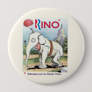 Romney Rino 10 Cm Round Badge