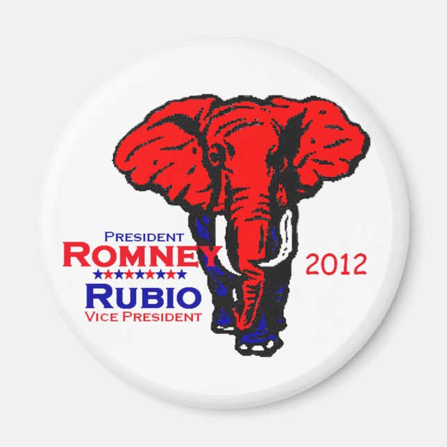 Romney Rubio 2012 Magnet (Front)