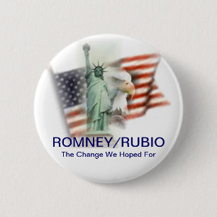 Romney/Rubio Election 2012 Campaign Button