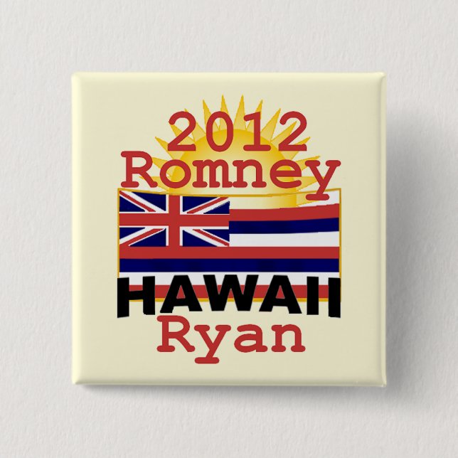 Romney Ryan 15 Cm Square Badge (Front)