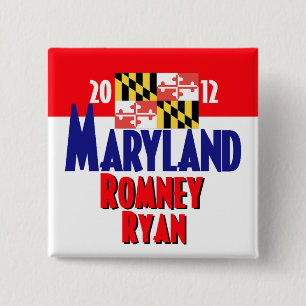 Romney Ryan 15 Cm Square Badge