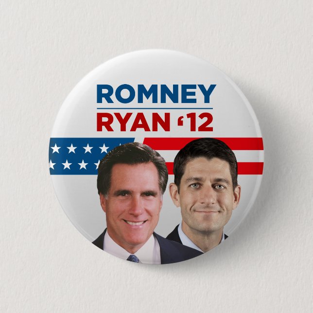 Romney Ryan 2012 6 Cm Round Badge (Front)