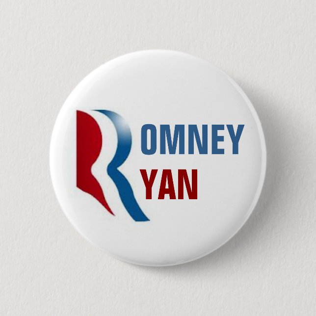 Romney Ryan 2012 6 Cm Round Badge (Front)