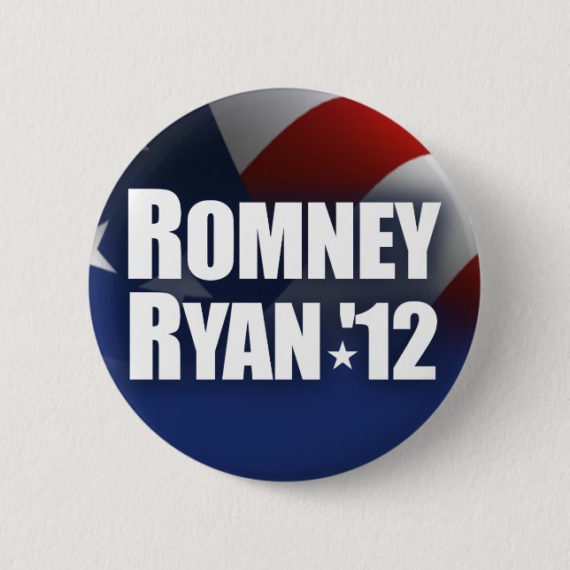 Romney Ryan 2012 6 Cm Round Badge (Front)