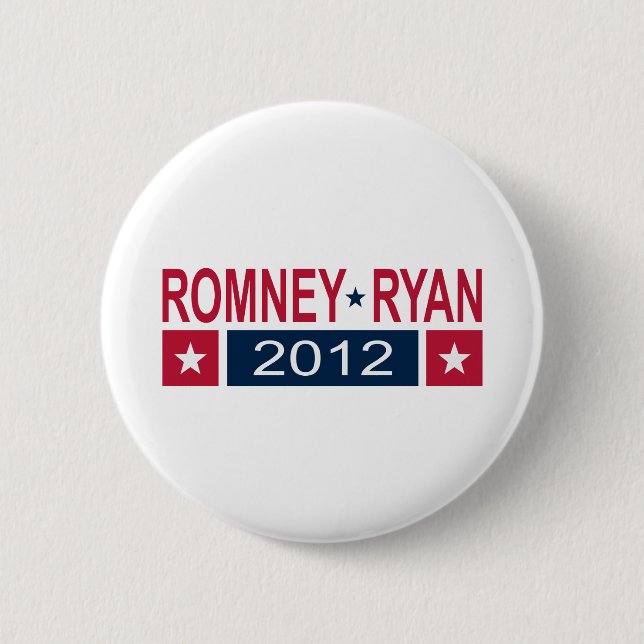 Romney Ryan 2012 6 Cm Round Badge (Front)