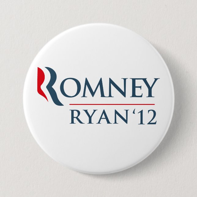 Romney Ryan 2012 7.5 Cm Round Badge (Front)