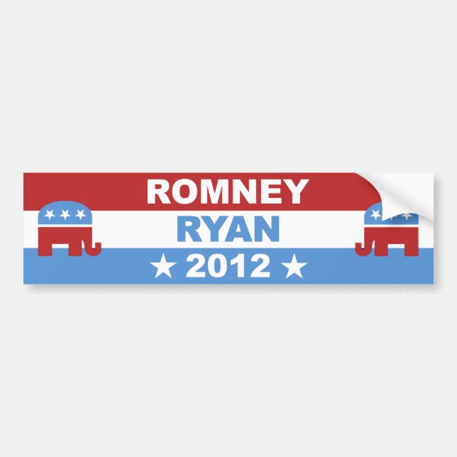 Romney Ryan 2012 Bumper Sticker (Front)