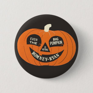 Romney - Ryan Big Pumpkin 6 Cm Round Badge