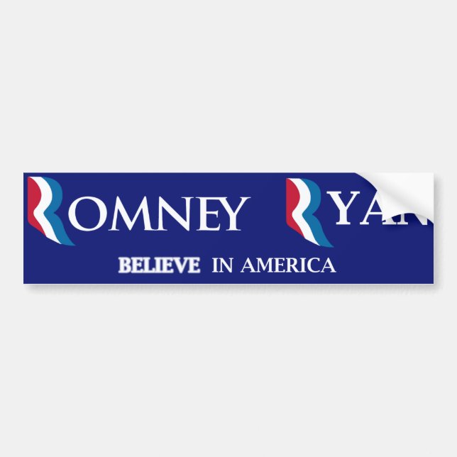 Romney Ryan Bumper Sticker (Front)