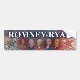 Romney - Ryan - Forefathers Bumper Sticker