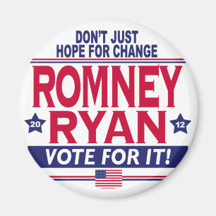 Romney Ryan Hope Change Magnet