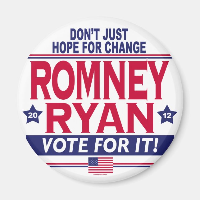 Romney Ryan Hope Change Magnet (Front)