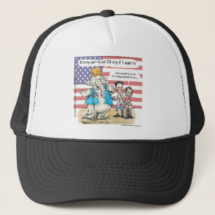 Romney & Ryan Its My Party Funny Gifts & Cards Trucker Hat