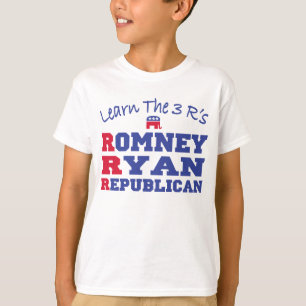 Romney Ryan Learn the 3 R's T-Shirt