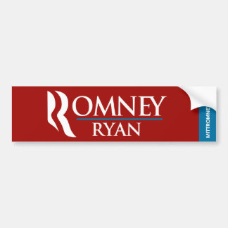 Romney Ryan Logo Bumper Sticker Red