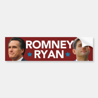 Romney Ryan Portrait Bumper Sticker