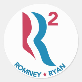 Romney Ryan R Squared Classic Round Sticker