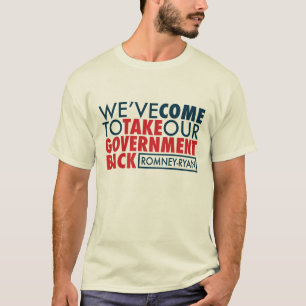 Romney-Ryan Take Government Back T-Shirt