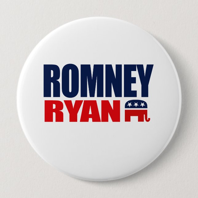 ROMNEY RYAN TICKET 2012.png 10 Cm Round Badge (Front)