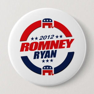 ROMNEY RYAN VP SPHERE.png 10 Cm Round Badge