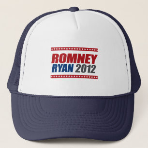 ROMNEY RYAN VP STAR LINE.png Trucker Hat