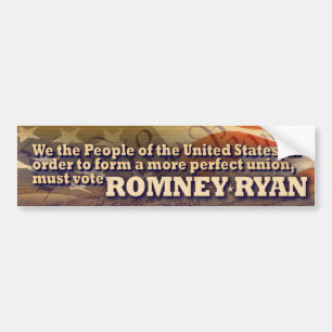 Romney - Ryan - We the People Bumper Sticker