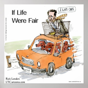 Romney 's Irish Setter Seamus Takes A Ride Poster