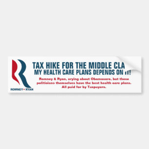 Romney - Taxing the middle-class Bumper Sticker