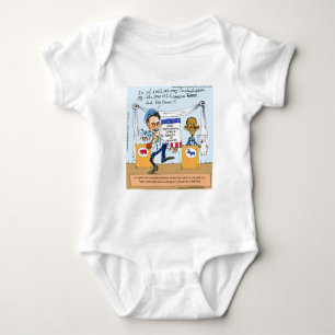 Romney Tries Zingers on Obama Funny Gifts & Cards Baby Bodysuit