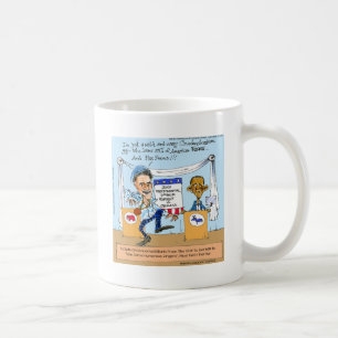 Romney Tries Zingers on Obama Funny Gifts & Cards Coffee Mug