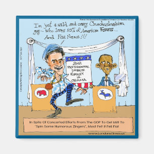 Romney Tries Zingers on Obama Funny Gifts & Cards Magnet