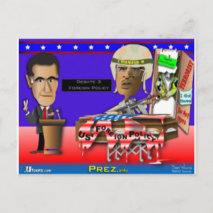 Romney vs Command O Postcard