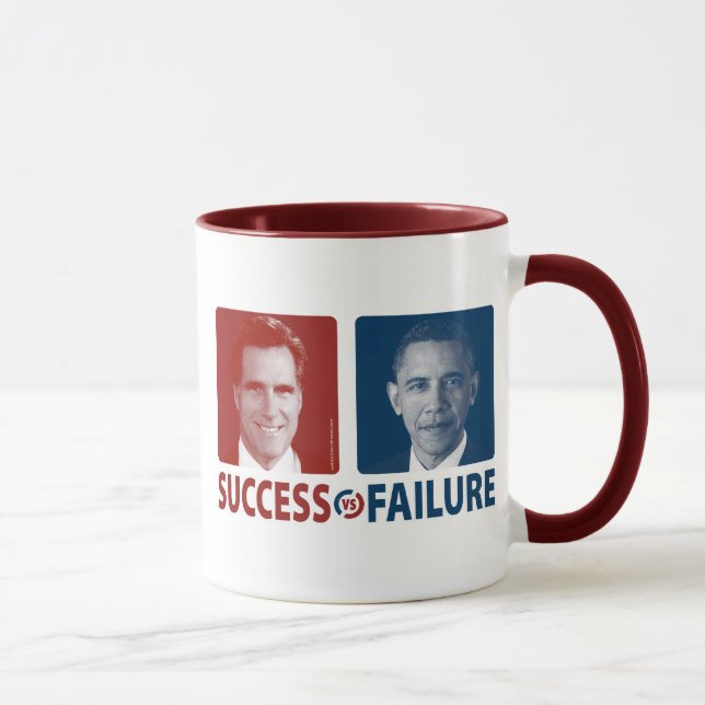 Romney Vs. Obama - Success Vs. Failure Mug (Right)