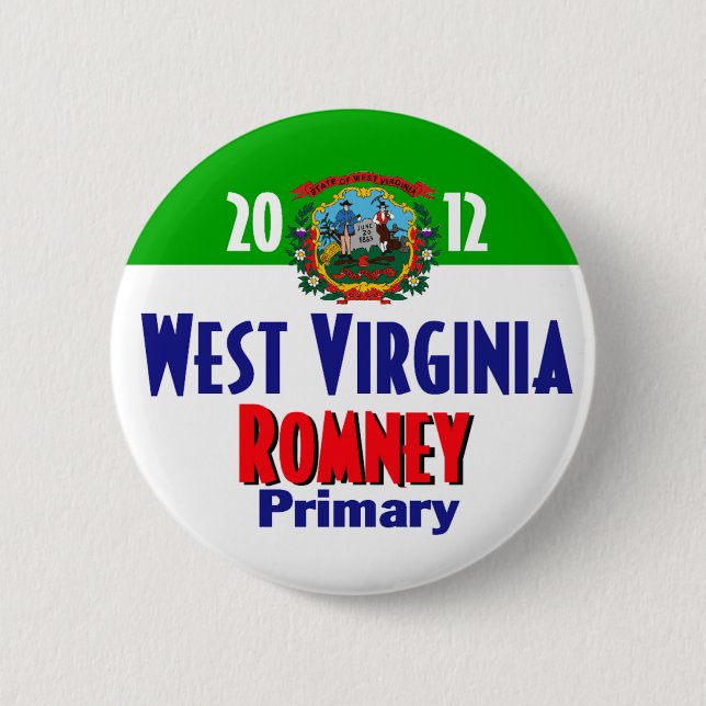 Romney WEST VIRGINIA Button (Front)