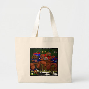 Romney's Irish Setters Funny Gifts Tees Cards Etc Large Tote Bag