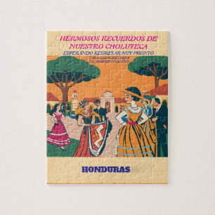 Rompecabezas  Honduras CHOLUTECA Retro poster Jigsaw Puzzle