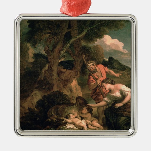 Romulus and Remus Metal Ornament (Front)