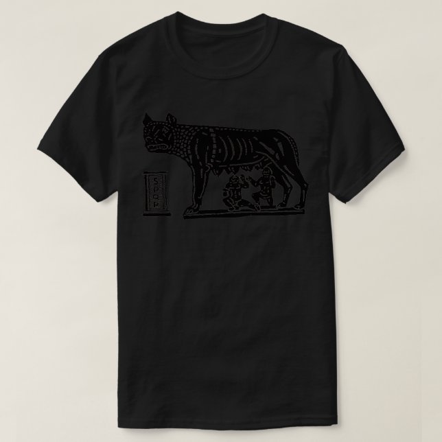 Romulus and Remus T-Shirt (Design Front)