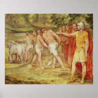 Romulus marking the limits of Rome