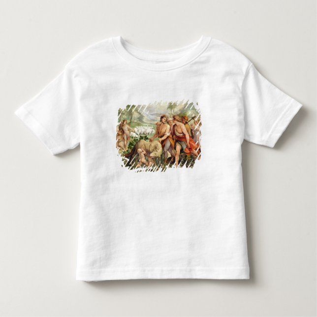 Romulus suckled by the she-wolf toddler T-Shirt (Front)