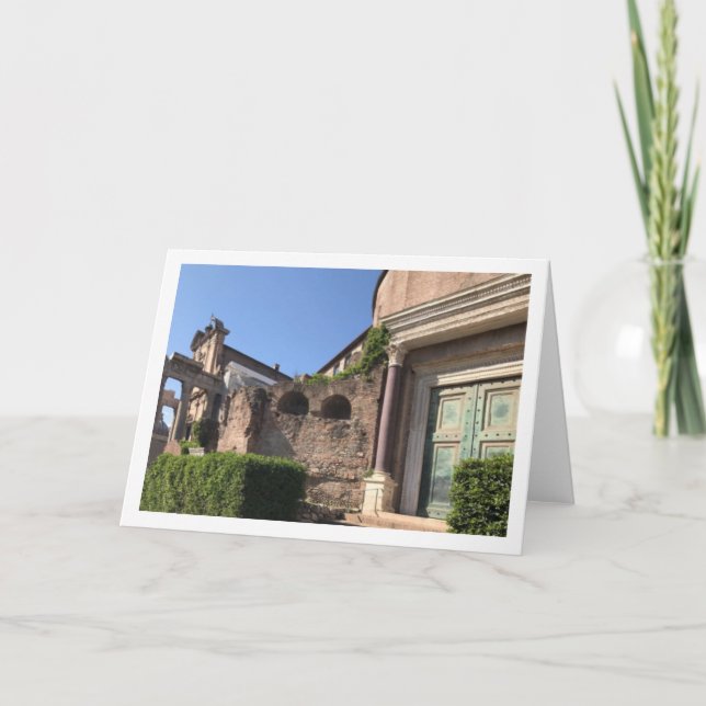 Romulus Temple Greeting Card (Front)