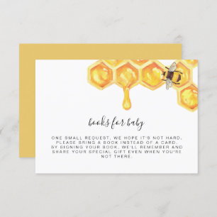 Romy - Honeycomb Bee Books for Baby Insert Invitation