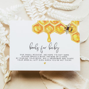 Romy - Honeycomb Bee Books for Baby Insert Invitation