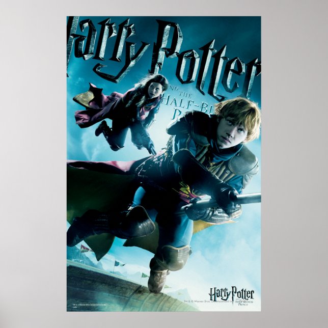 Ron and Ginny On Brooms 1 Poster (Front)