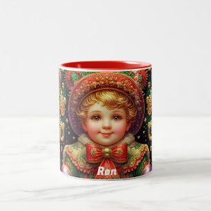 RON ~ CHRISTMAS CHILD ~ Two-Tone COFFEE MUG