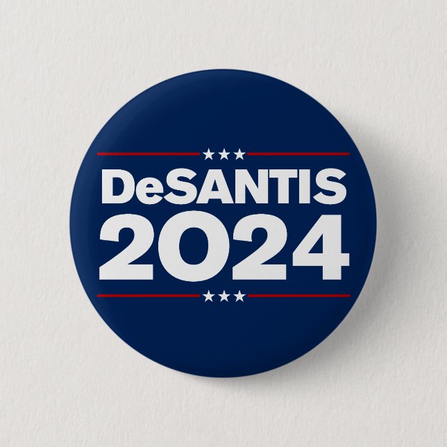 Ron DeSantis 2024 6 Cm Round Badge (Front)