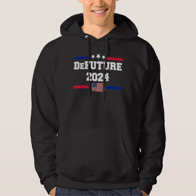 Ron DeSantis 2024 Make America Florida US Flag 202 Hoodie (Front)