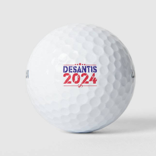 Ron DeSantis 2024 President Election Vintage Gift Golf Balls (Front)