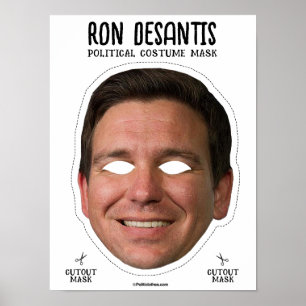 Ron Desantis Costume Mask Poster